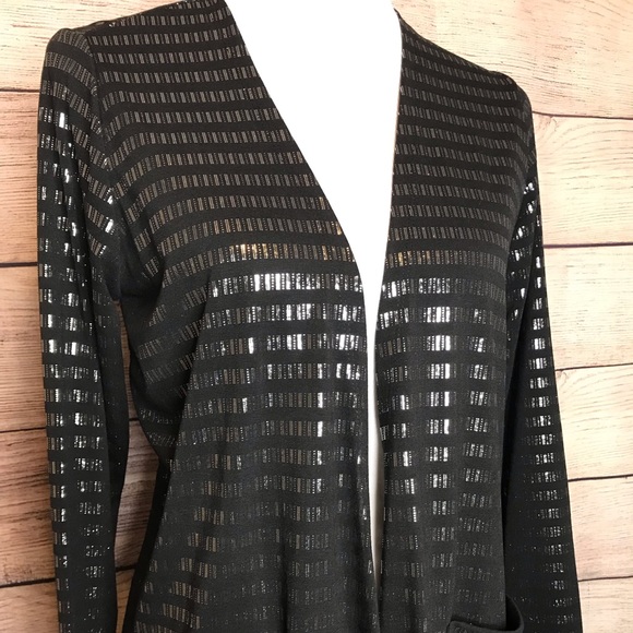 LuLaRoe Sweaters - Black Sarah Cardigan By Lularoe Med NWT
